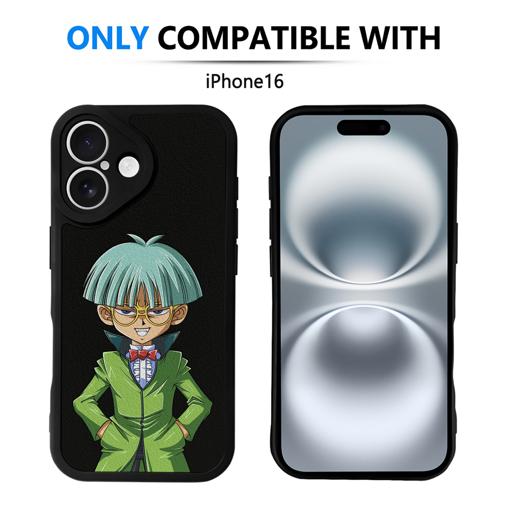 遊☆戯☆王 Yu-Gi-Oh! 【iPhone 16シリーズ対応】シリコンスマホケース（レザー調） 材質：シリコン